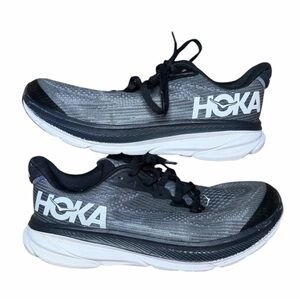Hoka Black and Gray Athletic Shoes